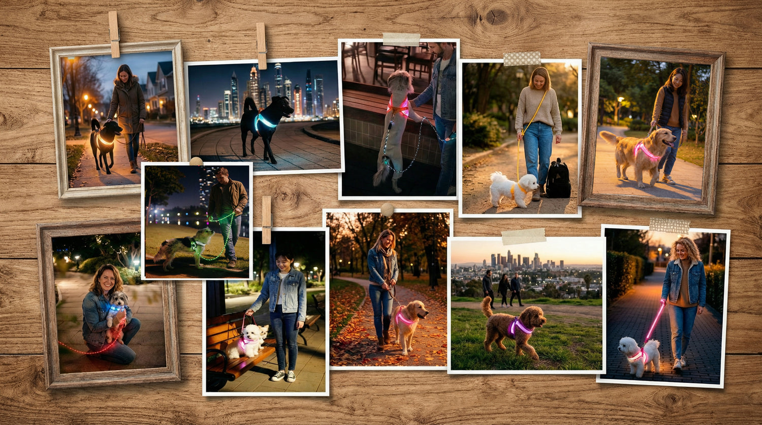 LED dog harness picture